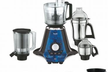 Preethi Zodiac 2.0 MG-255 Mixer Grinder, 1000 watt, Black/Blue, 4 Jars - Super Extractor juicer Jar & Master Chef Food Processor Jar