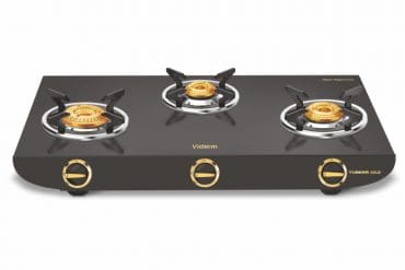 Vidiem Tusker Gold Glass-top Gas Stove (Tusker Gold 3 Burner)