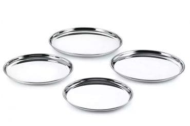 VPP Stainless Steel Tiffin Plate 26G -Plain