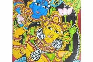 Kerala Mural Art - Krishna Radha