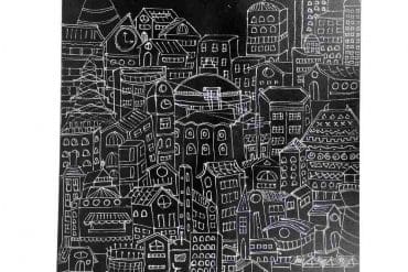 Modern Art Painting - City