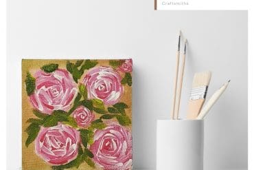 Modern Art Painting - Pink Roses