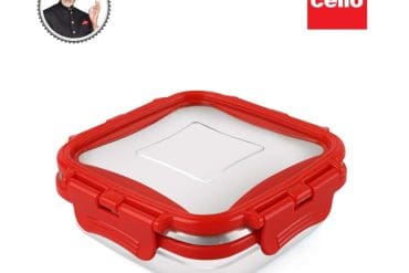 Cello Click IT Square Steel Tiffin Box