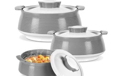 Milton Thermosteel Insulated Casserole Venice 3Pcs JR Gift Set Hot Box (  450 ml, 850 ml, 1.35 Liters )
