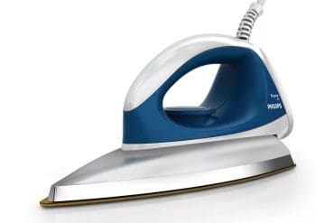 Philips Dry iron Box GC103/02 1000Watts ( Steel ) Golden Non-Stick Soleplate