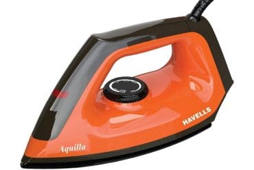 Havells Dry Iron Box Aquilla Amber 1000W American Heritage Non Stick Sole Plate - GHGDICEO100