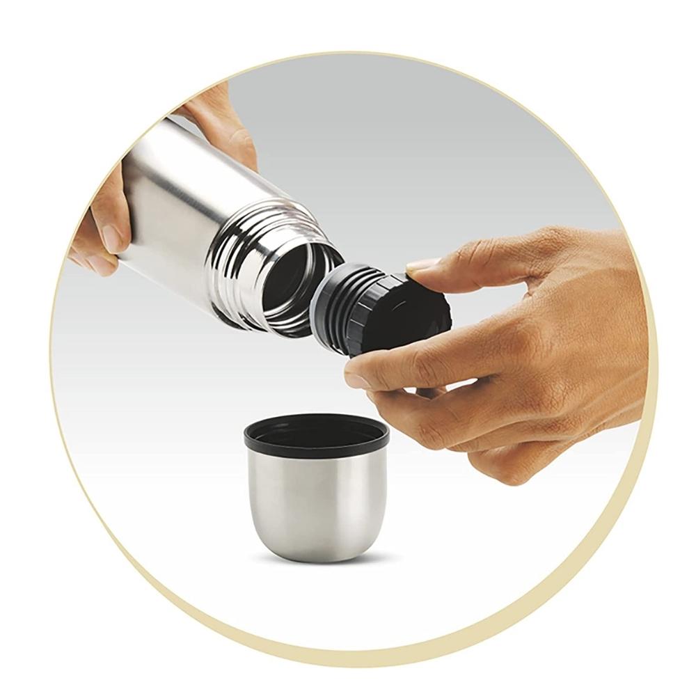Nordrok Vacuum Insulated Stainless Steel Flask – 500ml / 1L Options, 12hr Hot / 24hr Cold