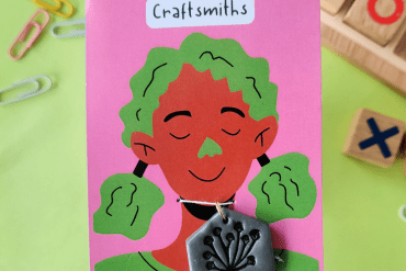 polymer clay pendant