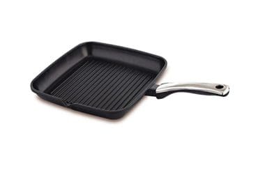 Prestige Die Cast Plus Alumunium Square Grill Pan, Black 240mm