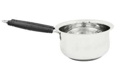 Stainless Steel Handi Design Saucepan No.2 With Black Handle