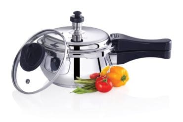 Premier Stainless Steel Induction Bottom Handi Cooker With Glass Lid 1.5Litres