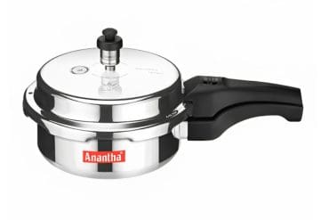 ANANTHA Perfect Non-Induction Base Outer Lid Aluminium Pressure Cooker,2 Litres