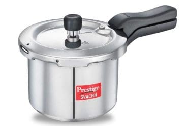Prestige Svachh Aluminium Anti Bulge Induction Base Pressure Cooker 3 Litres