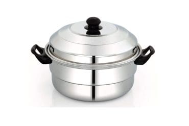 Euro Style Stainless Steel Royal -10 Idly Pot + Steamer