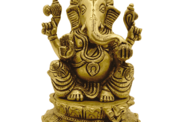 Brass Vinayakar Idol for Good Luck, Success and Prosperity