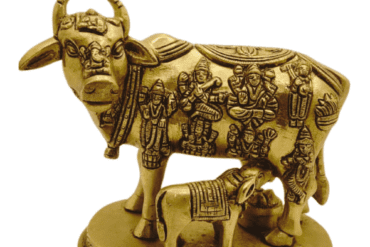 Brass Komatha Cow with culf idol