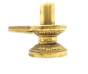 Brass Shiva Lingam statue