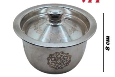 Stainless Steel  Apple Pot With Lid No 1