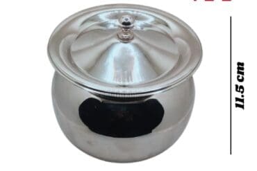 Stainless Steel Tadka Handi With lid
