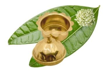 Brass Kumkum Chimil Traditional