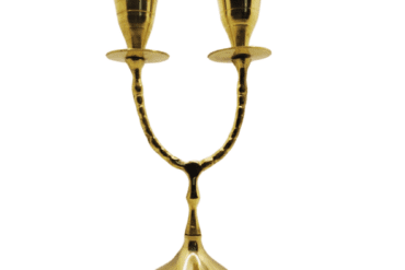 Brass Candale Stands For Home Decor Golden Metal Candle Holder 2 arms candelbra