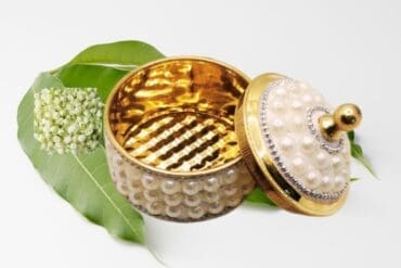 Brass Fancy Kumkum Chimil Tradition