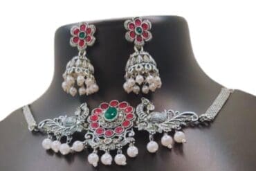 Choker Necklace with jimikki set