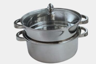 Stainless Steel Cookware Steamer Pot 2 Tier With Lid
