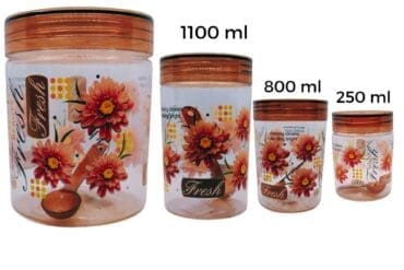 Plastic Spice Containers With Lids And Spoons