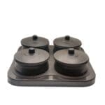 Plastic Serving Tray With 4Pcs Bowl set for Dry Fruits ,Snacks. - Image 2