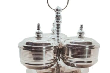 Stainless Steel Pickle Jar With Lid And Spoon Dining Table Set