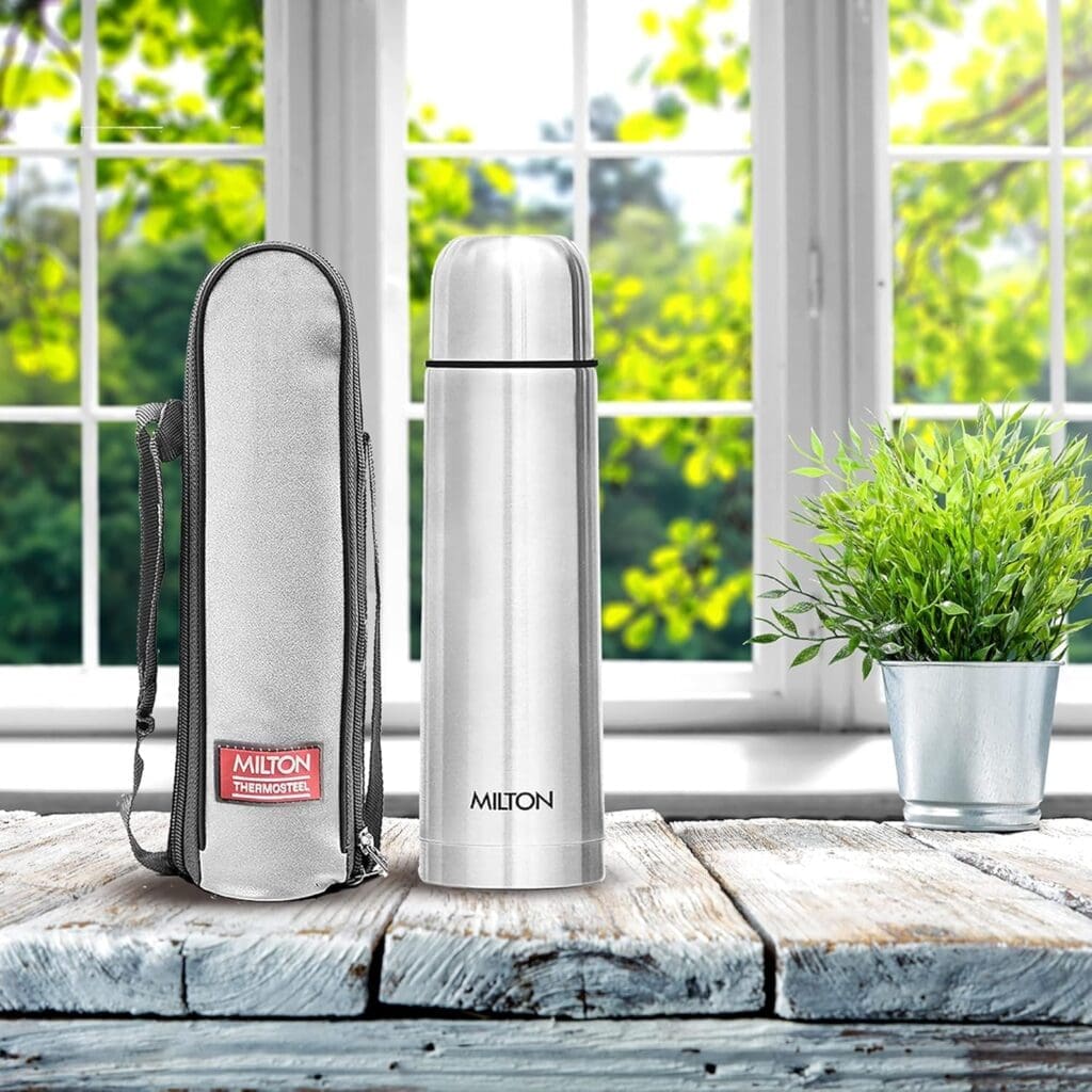 Milton Thermosteel Plain Lid Flask 750 Milliliters (Silver) - Image 5