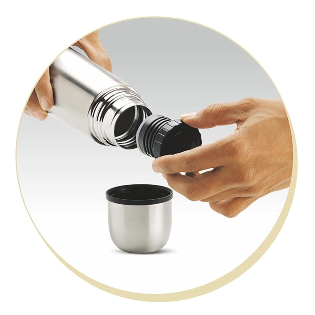 Milton Thermosteel Plain Lid Flask 750 Milliliters (Silver) - Image 4
