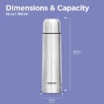 Milton Thermosteel Plain Lid Flask 750 Milliliters (Silver) - Image 2