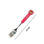 Stainless steel 2 Pc -Cutlery Set -Pink -Piglet Spoon ,Fork (set of one) - Image 4