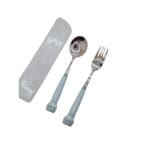 Stainless Steel Spoon and Fork  With Ceramic Handle - Image 3