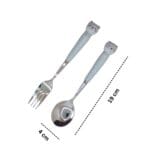 Stainless Steel Spoon and Fork  With Ceramic Handle - Image 4