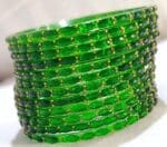 Raindrop Crystal Cut Glass Bangles - Image 3