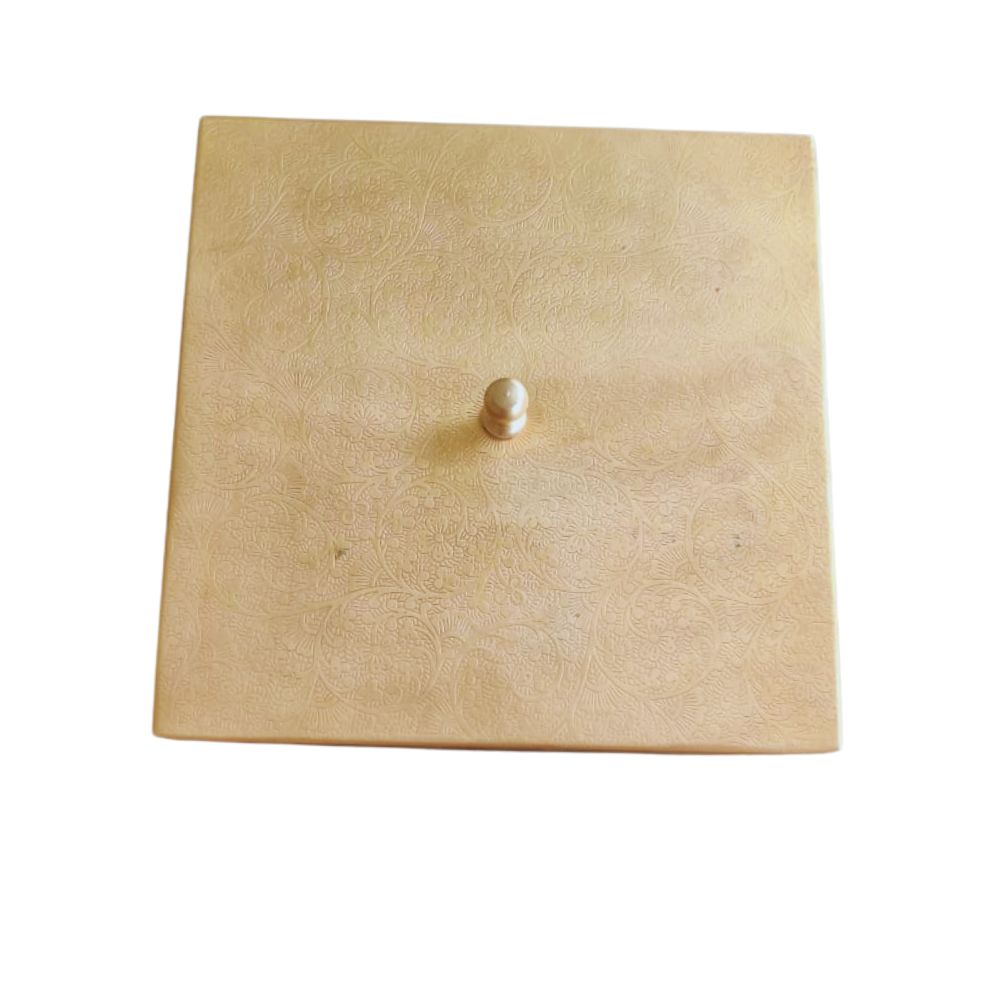 Brass Square Masala Box