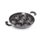Premier Induction Base Non Stick Paniyaram Pan, Black, 7 Inches with Spatula and Scrubber, Ergonomic Handle, and Convenient Spatula and Scrubber, Perfect for Healthy Cooking and Easy Cleaning. - Image 3
