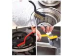 Plastic  3-Piece Wire Brush Set, Steel/Brass/Nylon Bristles - Image 3