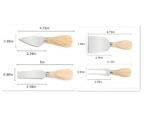 Stainless Steel  4PCs Cheese Knife Set - Image 2