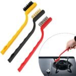 Plastic  3-Piece Wire Brush Set, Steel/Brass/Nylon Bristles - Image 5