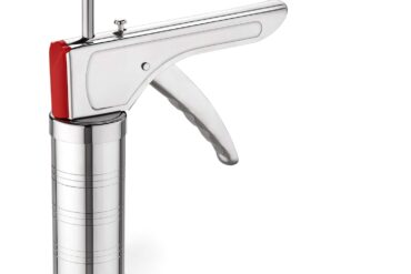 Apex Stainless Steel Sev Sancha With Handle Grip Include 15 Steel Jalis