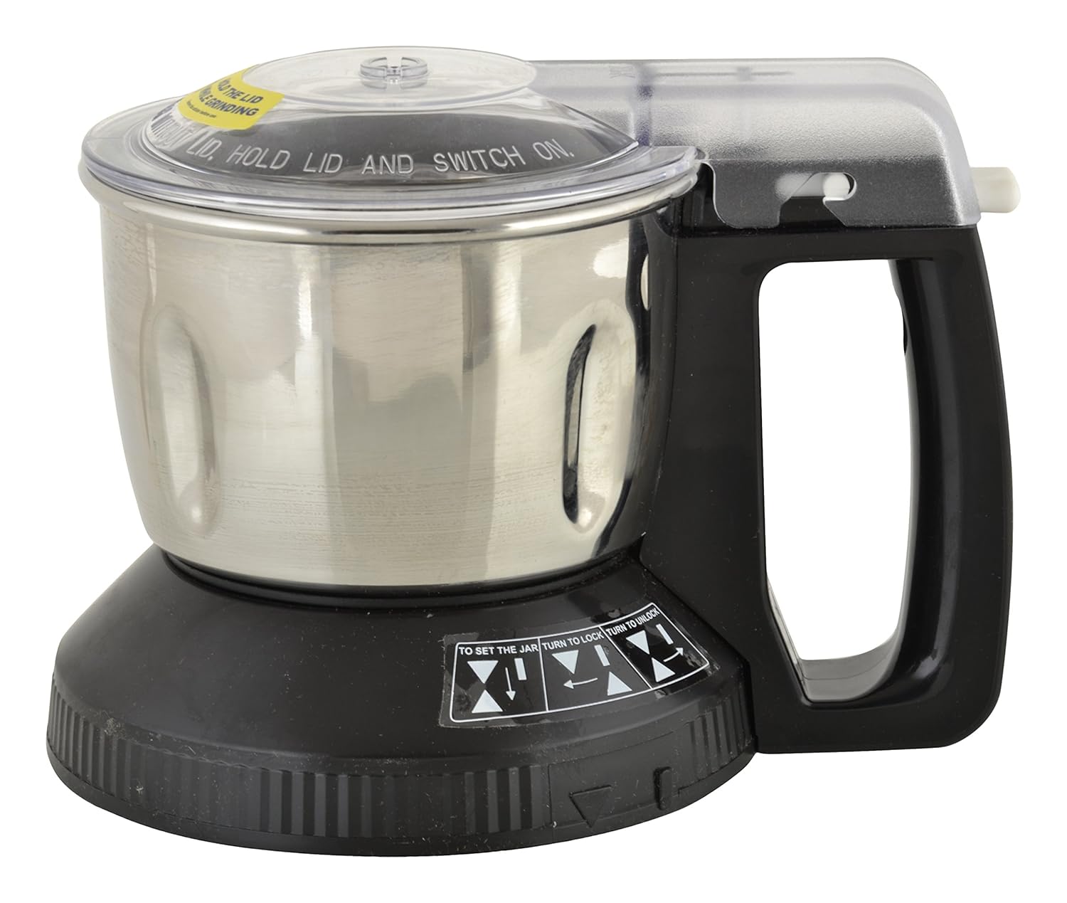 811XM9TbRkL._SL1500_ Panasonic Stainless Steel Multi Jar for Dry/Wet Grinding MX-AC-310 0.6 Litre (Black) Suitable for All Panasonic MX-AC Series Mixer Grinder - Image 1