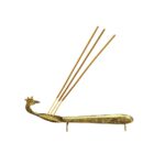 Brass Agarbatti  Holder Stand  Peacock Incense Stick Burner Stand