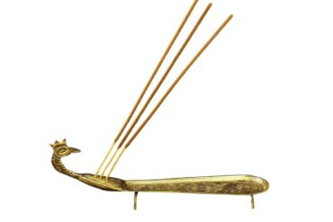 Brass Agarbatti  Holder Stand  Peacock Incense Stick Burner Stand