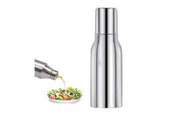 Stainless Steel Oil Dispenser Pot,350 ml With Lid