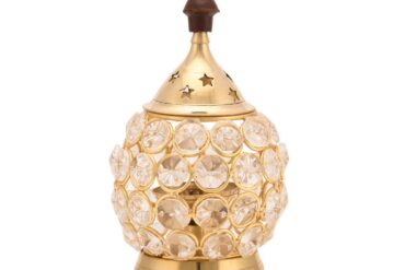 Decorative Brass Crystal Oil Lamp