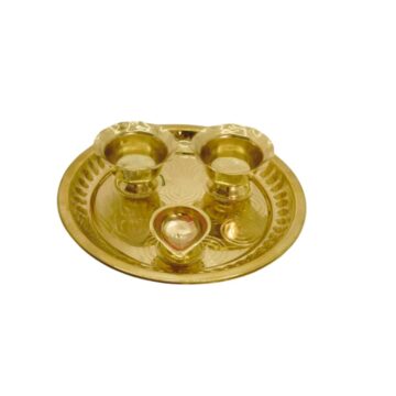 Brass Deepa Arathi Plate No-8
